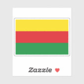 Vlag van Bilzen, België Sticker (Vel)