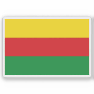 Vlag van Bilzen, België Sticker