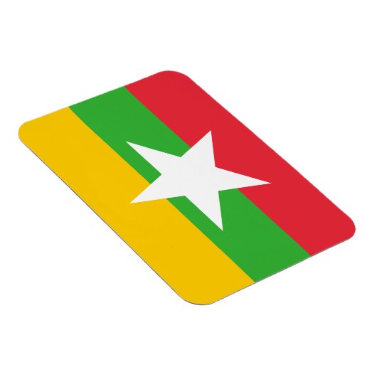 vlag van birma/myanmar magneet (Rechterzijde)