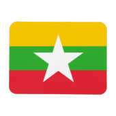 vlag van birma/myanmar magneet (Horizontaal)