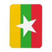 vlag van birma/myanmar magneet (Verticaal)