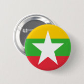 Vlag van Birma Ronde Button 5,7 Cm (Voorkant /achterkant)