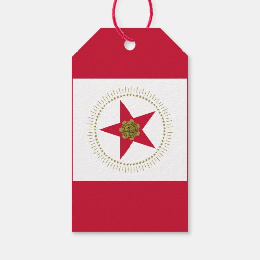 Vlag van Birmingham, Alabama Gift Labels Cadeaulabel (Achterkant)