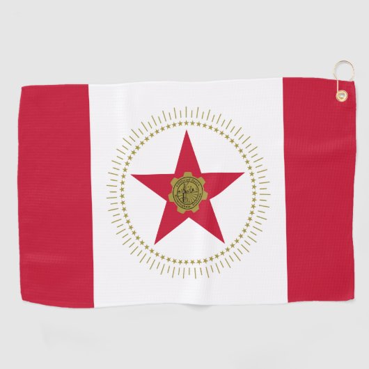 Vlag van Birmingham, Alabama Golfhanddoek (Horizontaal)