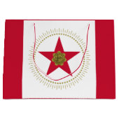 Vlag van Birmingham, Alabama Large Gift Bag Groot Cadeauzakje (Voorkant)