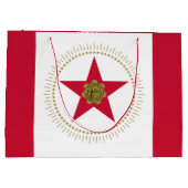 Vlag van Birmingham, Alabama Large Gift Bag Groot Cadeauzakje (Achterkant)