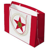 Vlag van Birmingham, Alabama Large Gift Bag Groot Cadeauzakje (Achterkant Gekanteld)