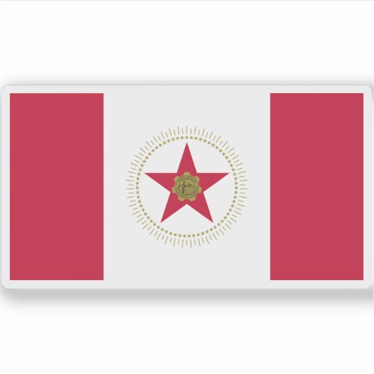 Vlag van Birmingham, Alabama Sticker (Voorkant)