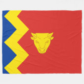 Vlag van Birmingham Fleece Deken (Voorkant (Horizontaal))