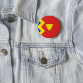 Vlag van Birmingham Ronde Button 5,7 Cm (In situ)