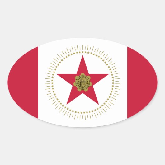 Vlag van Birmingham, Sticker van Alabama Oval (Voorkant)