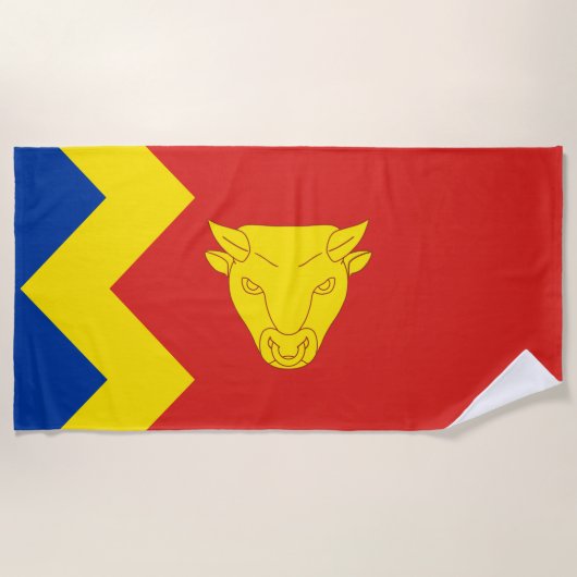 Vlag van Birmingham Strandlaken (Voorkant)