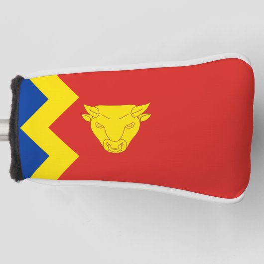 Vlag van Birmingham, UK Car Golfheadcover (Voorkant)