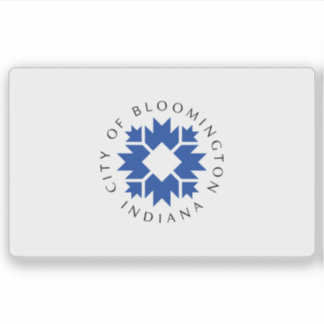 Vlag van Bloomington, Indiana, VS Sticker