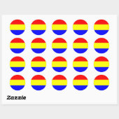 vlag van boedapest hongarije symbool ronde sticker (Vel)