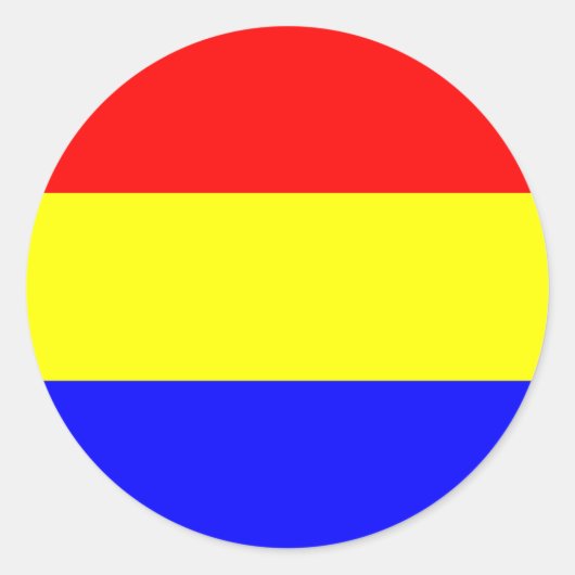 vlag van boedapest hongarije symbool ronde sticker (Voorkant)