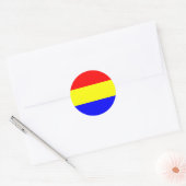 vlag van boedapest hongarije symbool ronde sticker (Envelop)