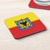 Vlag van Bogota, Colombia Bier Onderzetter (Linkerzijde)