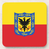 Vlag van Bogota, Colombia Bier Onderzetter (Voorkant)