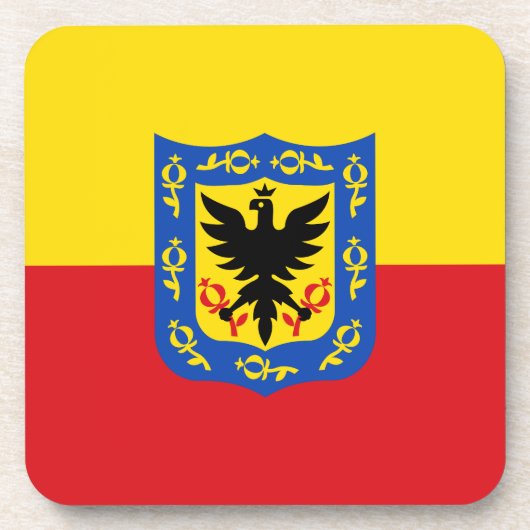 Vlag van Bogota, Colombia Bier Onderzetter (Voorkant)
