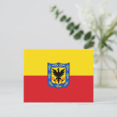 Vlag van Bogota, Colombia Briefkaart (Staand voorkant)