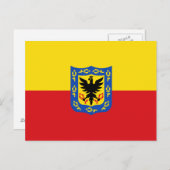 Vlag van Bogota, Colombia Briefkaart (Voorkant / Achterkant)