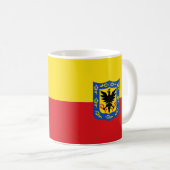 Vlag van Bogota, Colombia Coffee-Mok Koffiemok (Voorkant rechts)