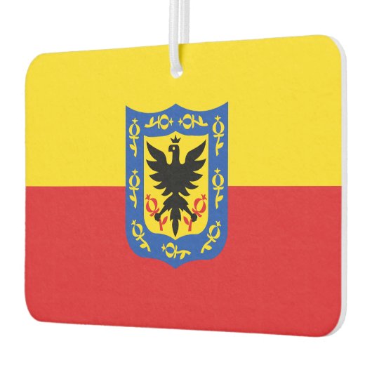 Vlag van Bogota, Colombia Cufflinks Luchtverfrisser (Links)