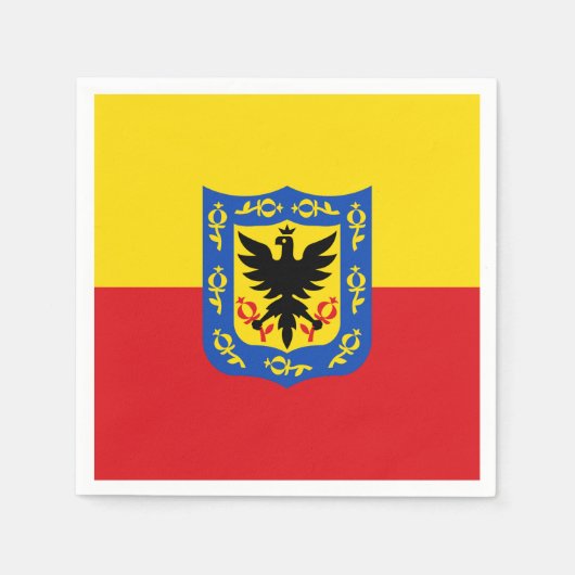 Vlag van Bogota, Colombia Napkins Servet (Voorkant)