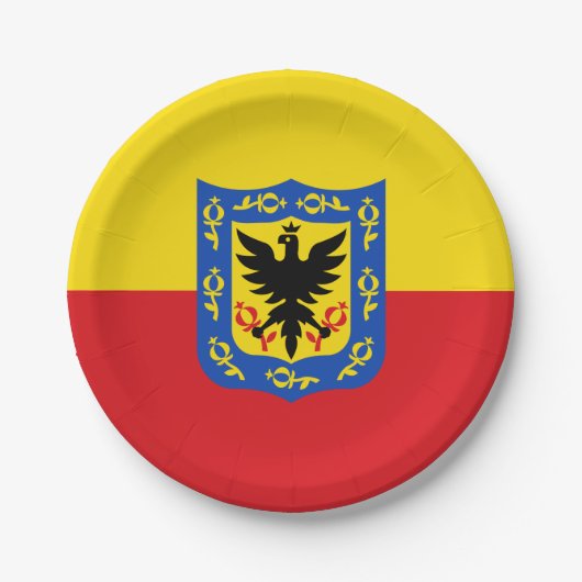 Vlag van Bogota, Colombia Papieren Bordje (Voorkant)