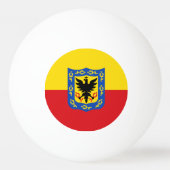 Vlag van Bogota, Colombia Ping-Pong Ball (Voorkant)