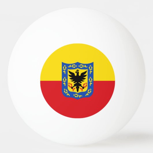 Vlag van Bogota, Colombia Ping Pong Ball (Voorkant)