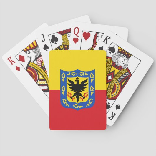 Vlag van Bogota, Colombia Pokerkaarten (Achterkant)