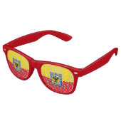 Vlag van Bogota, Colombia Retro Zonnebril (Gekanteld)