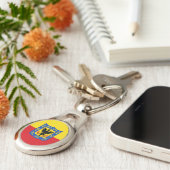 Vlag van Bogota, Colombia-Sleutelhanger Sleutelhanger (Zijkant)