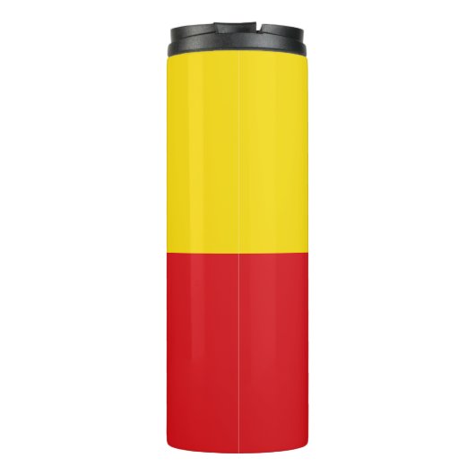 Vlag van Bogota, Colombia Thermal Tumbler Thermosbeker (Achterkant)