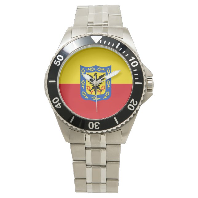 Vlag van Bogota, Colombia Watch Horloge (Voorkant)