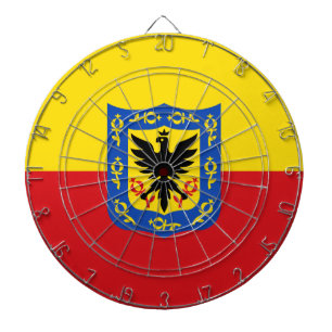 Vlag van Bogota, Colombiaans dartboard met kunstsc Dartbord