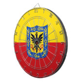 Vlag van Bogota, Colombiaans dartboard met kunstsc Dartbord (Voorkant Rechts)