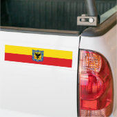 Vlag van Bogotá (Colombiaanse hoofdstad) Bumpersticker (Op Truck)