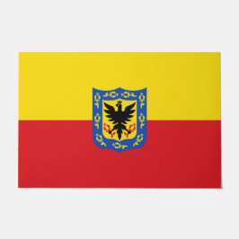 Vlag van Bogotá (Colombiaanse hoofdstad) Deurmat