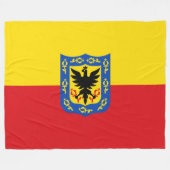 Vlag van Bogotá (Colombiaanse hoofdstad) Fleece Deken (Voorkant (Horizontaal))