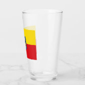 Vlag van Bogotá (Colombiaanse hoofdstad) Glas (Links)