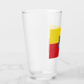 Vlag van Bogotá (Colombiaanse hoofdstad) Glas (Rechts)