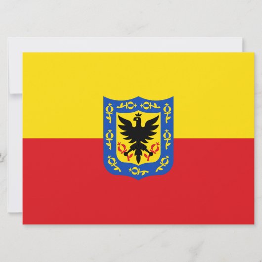 Vlag van Bogotá (Colombiaanse hoofdstad) Kaart (Voorkant)