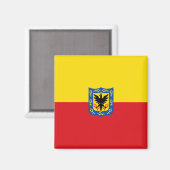 Vlag van Bogotá (Colombiaanse hoofdstad) Magneet (Voorkant / Achterkant)