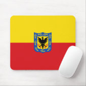 Vlag van Bogotá (Colombiaanse hoofdstad) Muismat (Met muis)