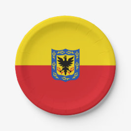 Vlag van Bogotá (Colombiaanse hoofdstad) Papieren Bordje