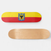 Vlag van Bogotá (Colombiaanse hoofdstad) Persoonlijk Skateboard (Horizontaal)