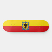 Vlag van Bogotá (Colombiaanse hoofdstad) Persoonlijk Skateboard (Horizontaal)